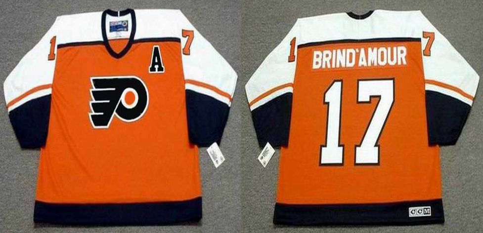 2019 Men Philadelphia Flyers #17 Brind amour Orange CCM NHL jerseys->philadelphia flyers->NHL Jersey